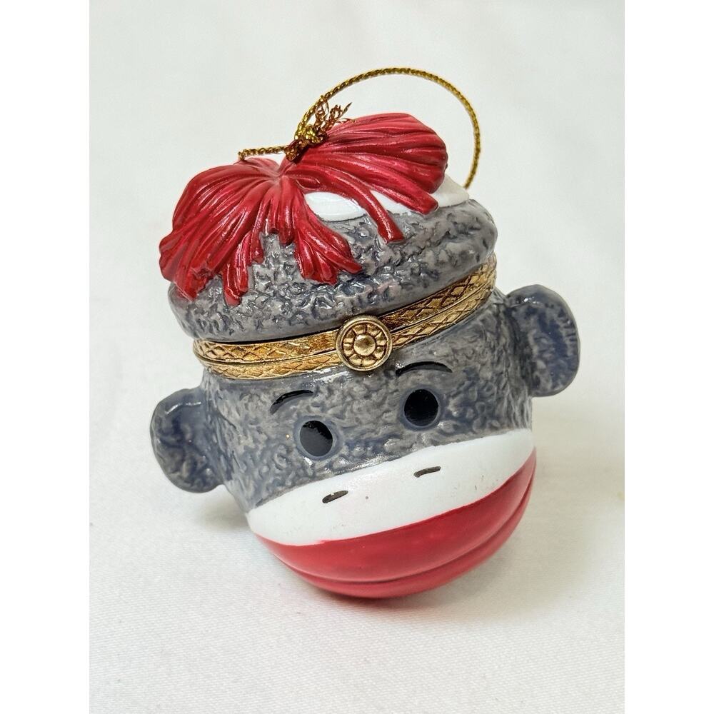 Sock Puppet Trinket Box Head Ornament